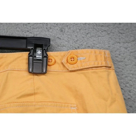 Land's End Women's Orange Pants-Tabs to Roll Up-Size 14P - Picture 7 of 9